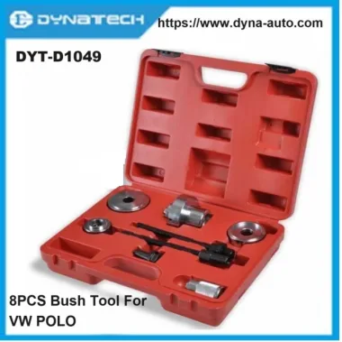 This 8-piece Bush Tool Set for VW Polo is specially designed for quick, safe, and accurate removal and installation of suspension bushings.