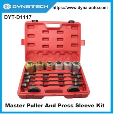 Handle a wide range of bearing, bushing, and sleeve applications with this 26-piece Master Puller and Press Sleeve Kit.